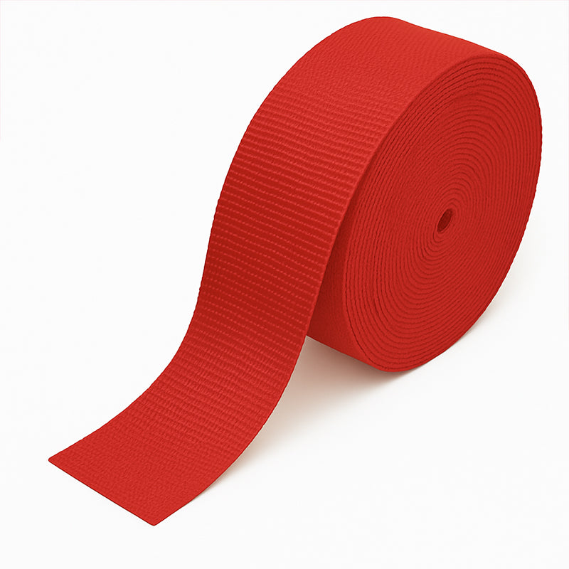 1.9 mm Heavy-Duty Red Nylon Webbing