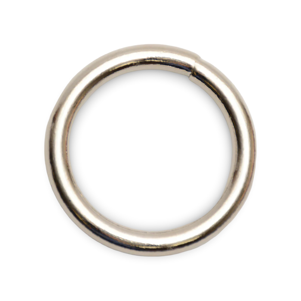 1-1/2" Nickel-Plated Steel Welded O-Ring
