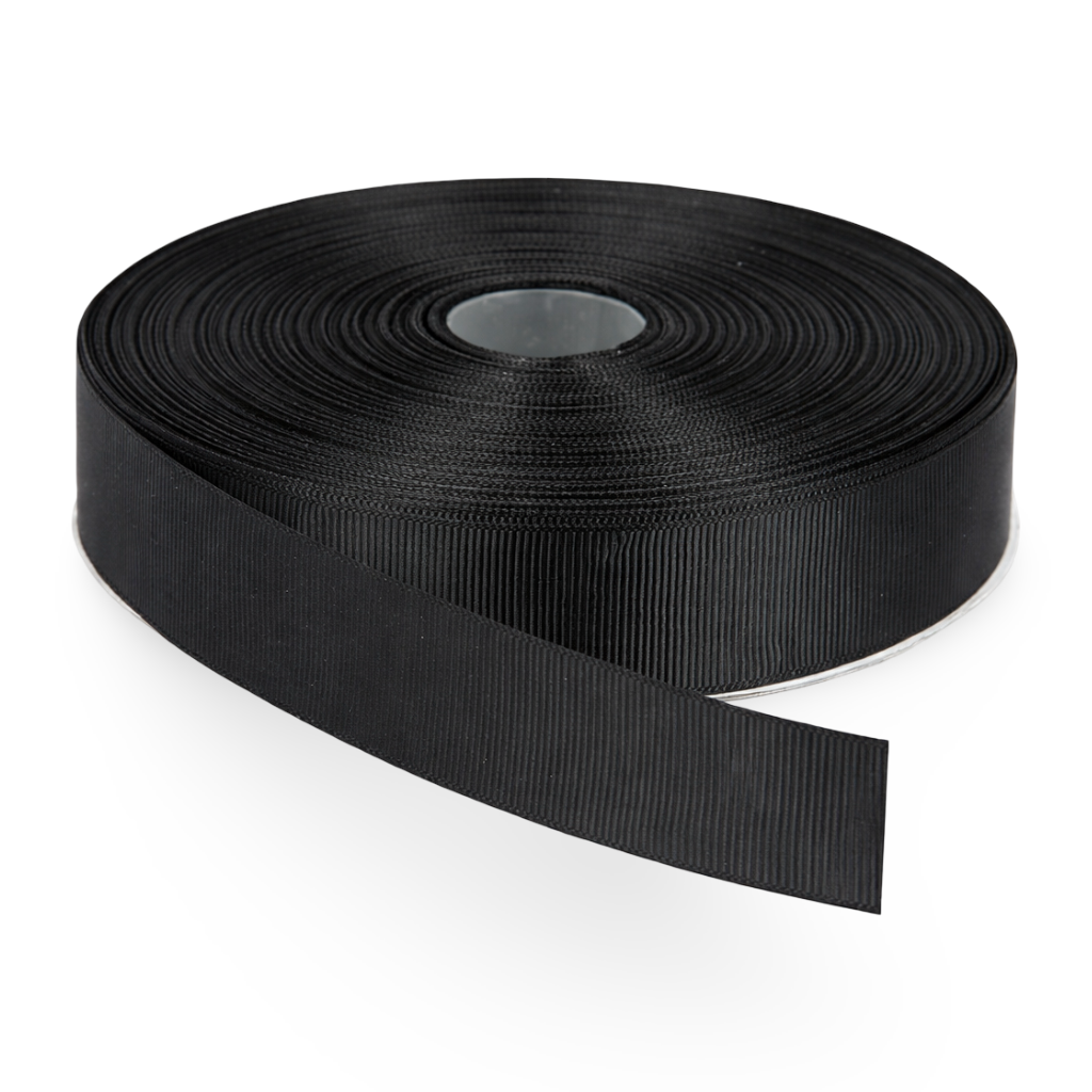 Black Nylon Grosgrain Binding Tape