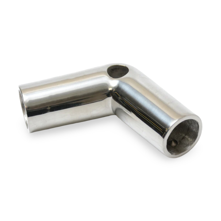7/8" Stainless Steel 110° Elbow with Flag Hole
