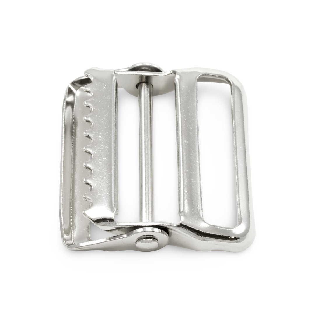 2" Nickel-Plated Steel Webbing Tongueless Buckle