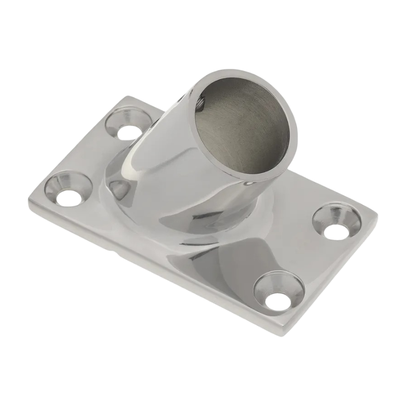 7/8" Stainless Steel 60° Rectangular Base