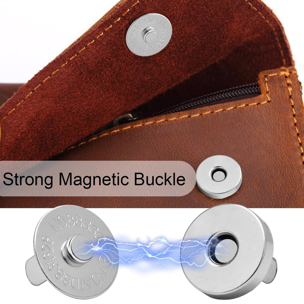 Shiny Brass Magnetic Bag/Purse Snap