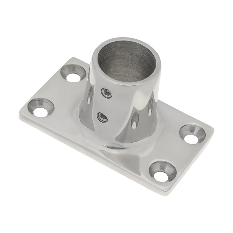 7/8" Stainless Steel 90° Rectangular Base