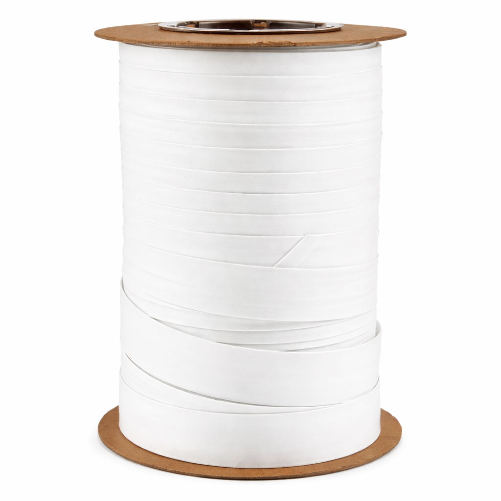 1" Stamoid™ White Bias Binding Tape