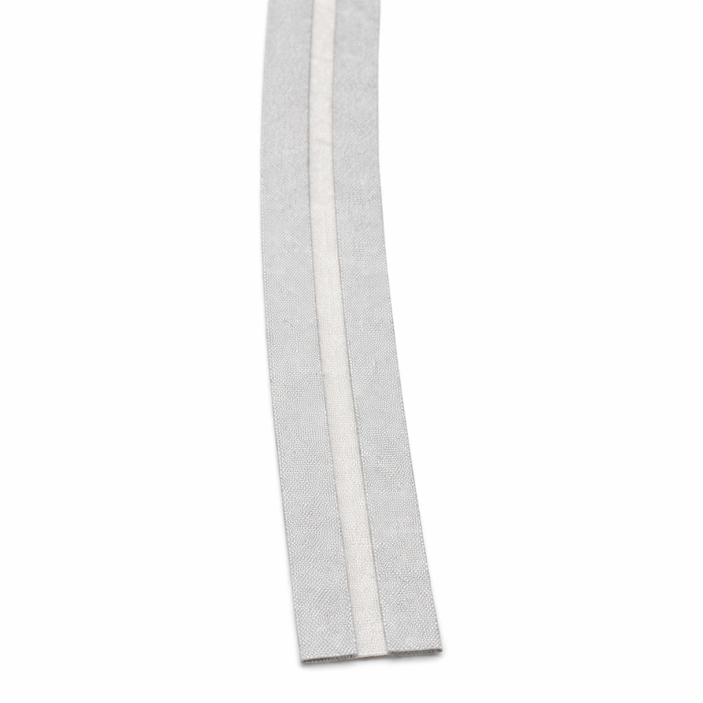 3/4" Stamoid™ Silver Bias Binding Tape