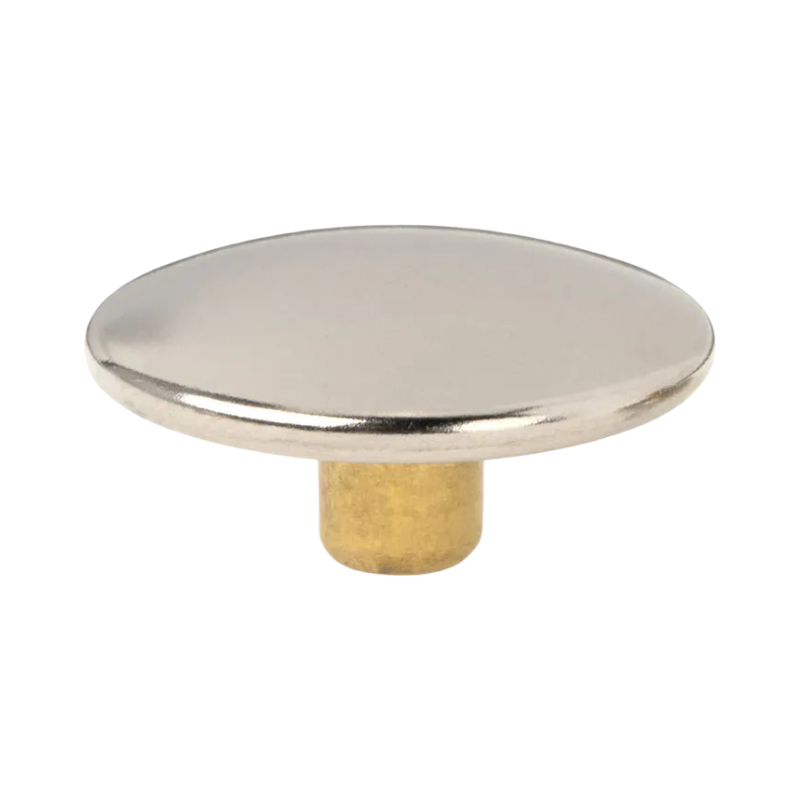 DOT® Line 24 (5/8") Nickel-Plated Brass Snap Fastener Dome