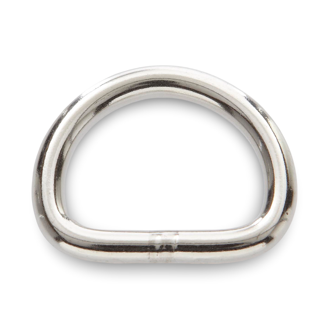 2-1/2" Extra Heavy-Duty Nickel-Plated Steel Welded D-Ring