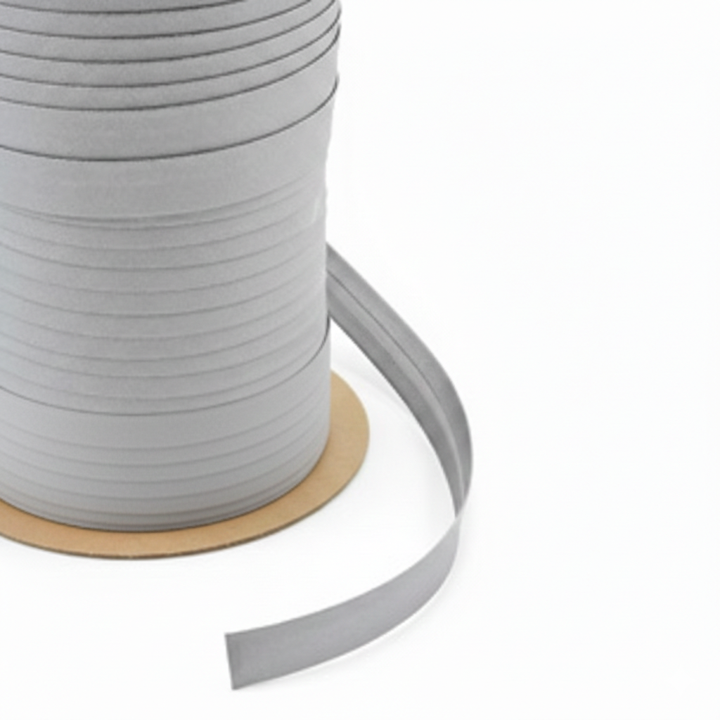 3/4" Stamoid™ Silver Bias Binding Tape