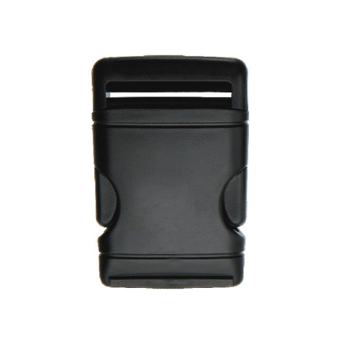 1-1/2" Black Euro-Style Tapered Single Adjustable Side Release Webbing Buckle