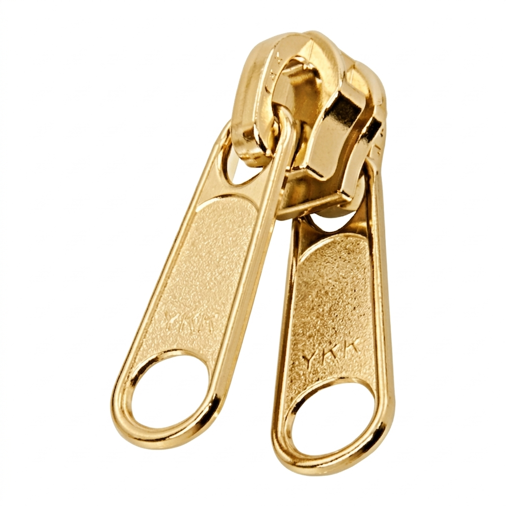 YKK® #10 Brass Double-Pull Zipper Slider