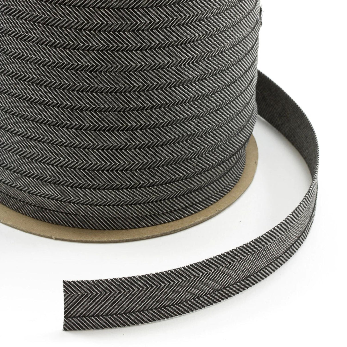 1" Sunbrella® Charcoal Tweed Bias Binding Tape