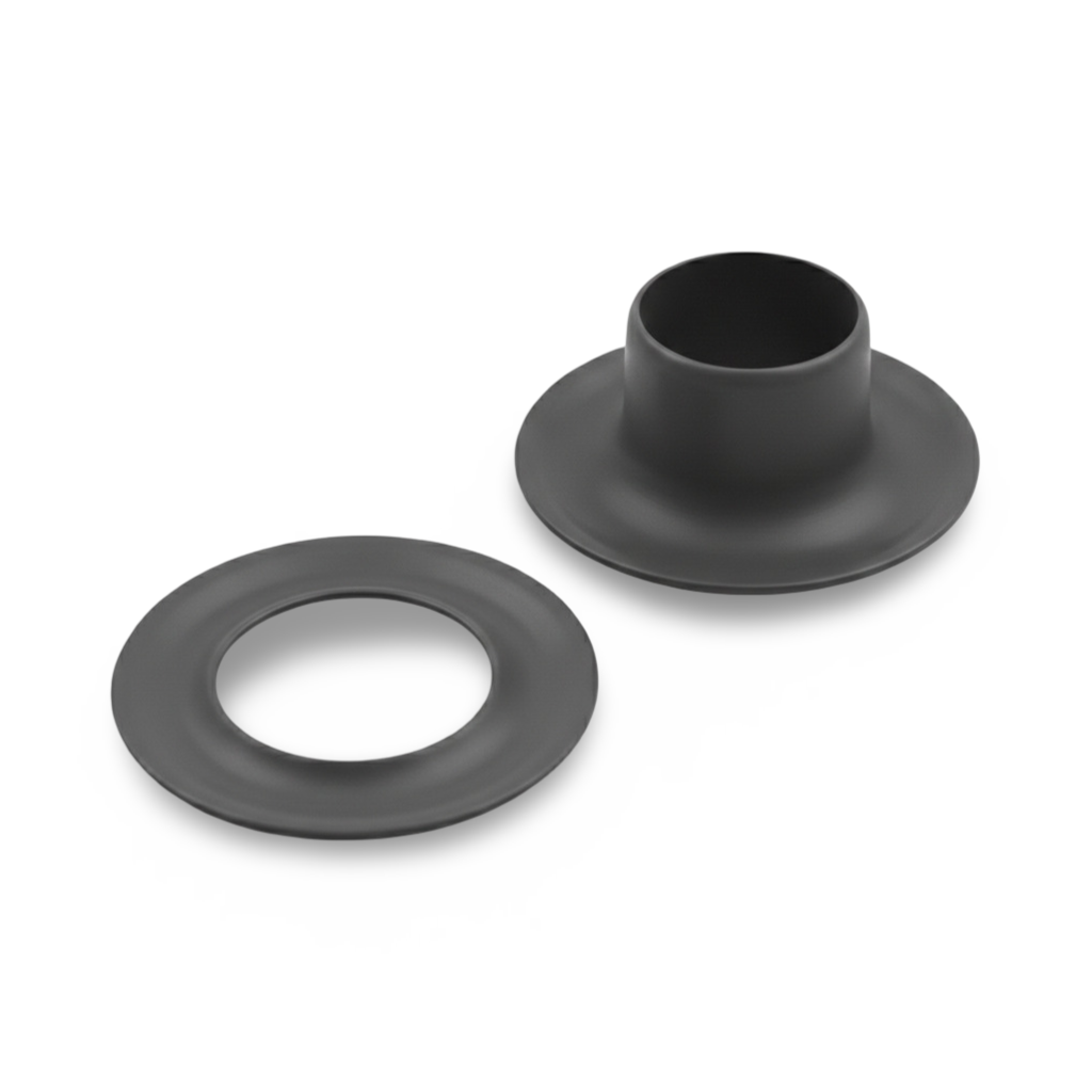 B1-4 1/2" (#4) Black Brass Plain Rim (Sheet) Grommet