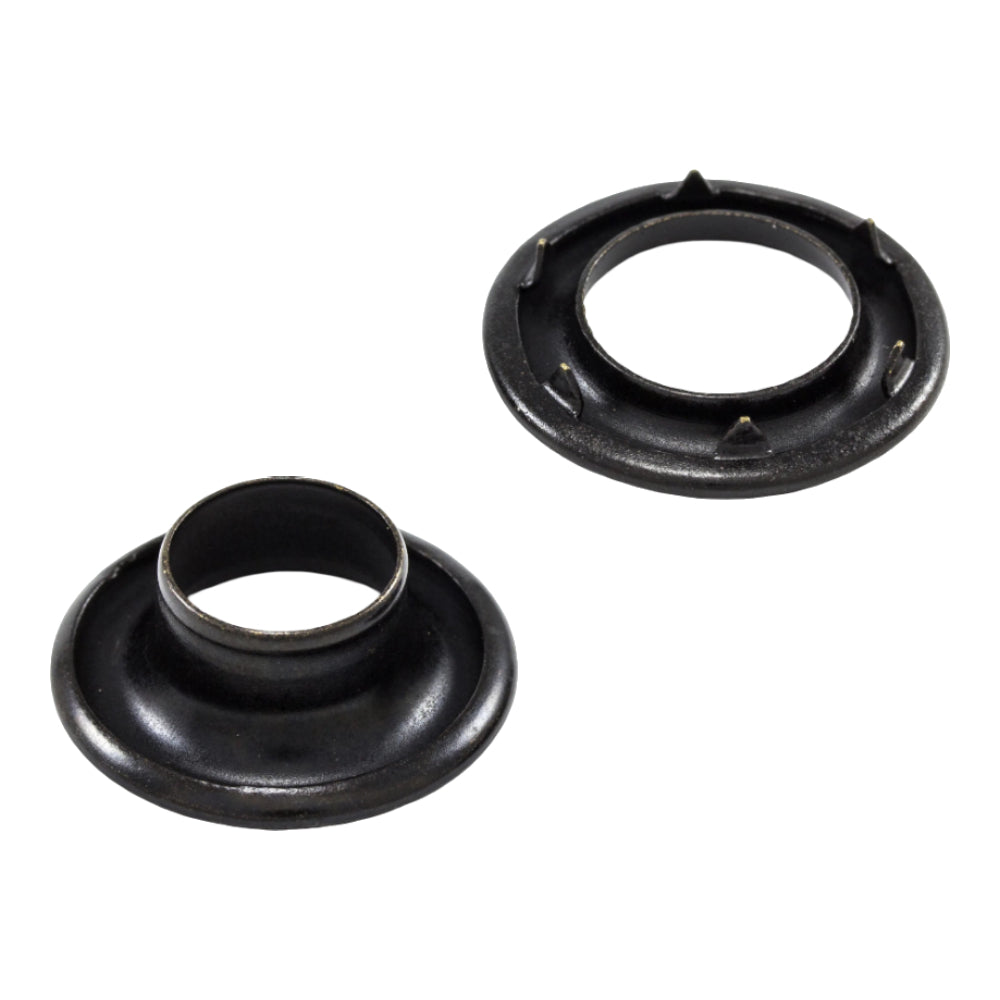 B2-1 13/32" (#1) Black Brass Spur (Rolled Rim) Grommet