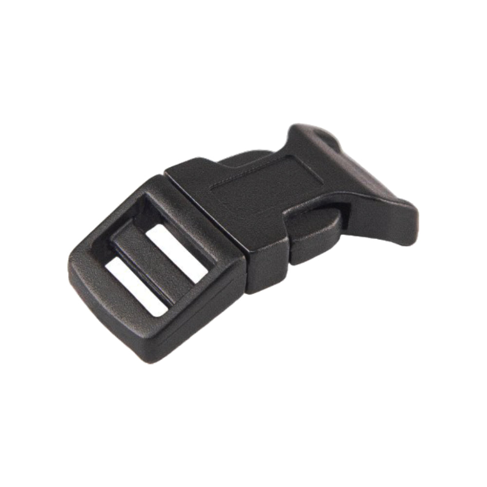 Black Camber Single Adjustable Side Release Webbing Buckle