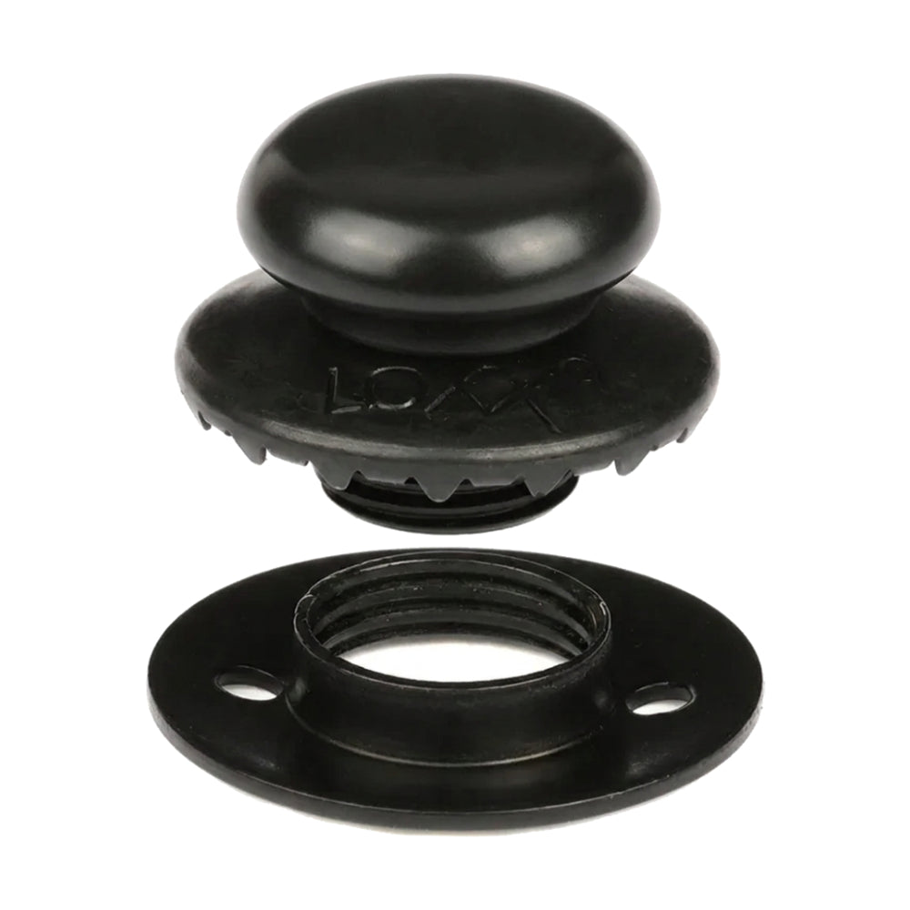 LOXX® "Pull-It-Up" Fastener Black Chrome Smooth Large Head Button