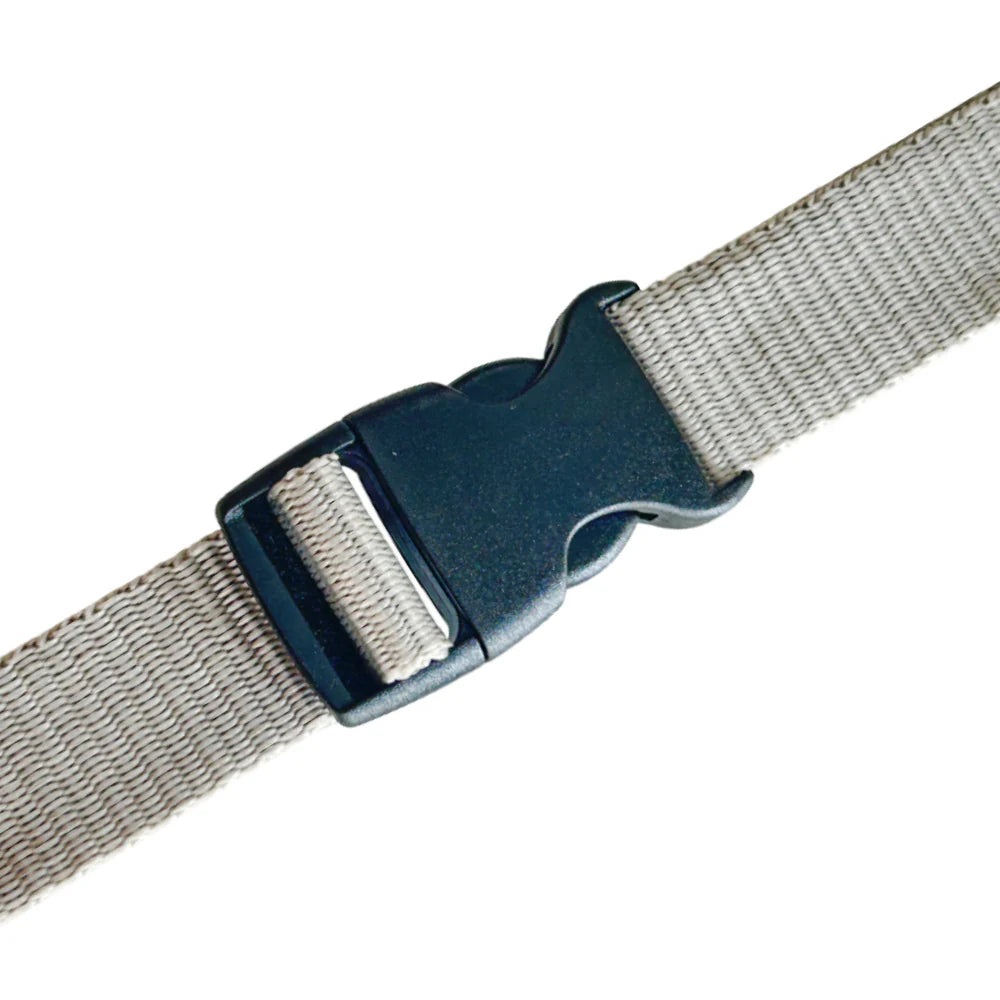Black Euro-Style Single Adjustable Side Release Webbing Buckle