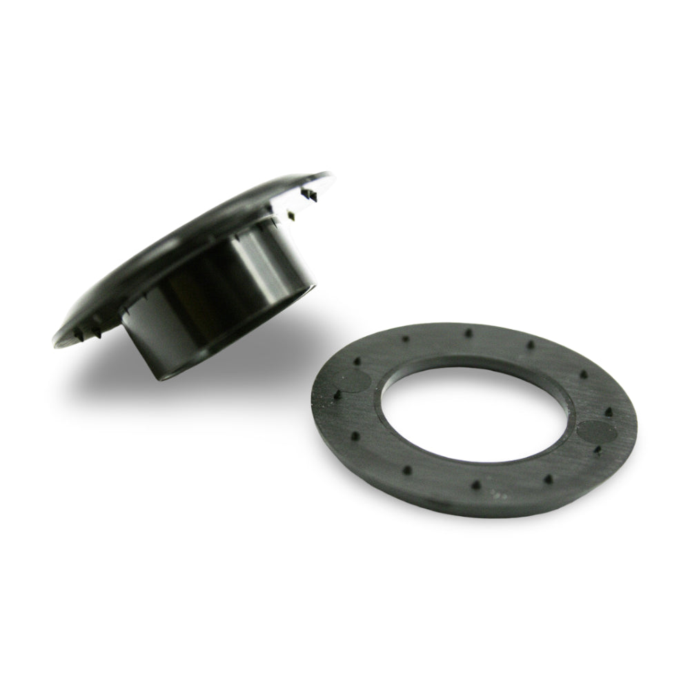 GRWSH250BKPL 3/8" (#2) Black Plastic Grommet