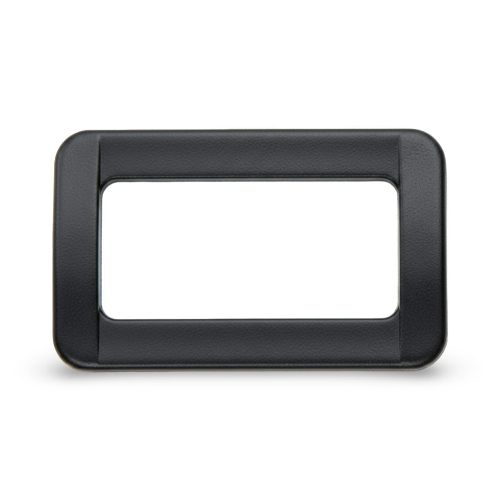 Black Acetal Square Wide-Mouth Webbing Loop