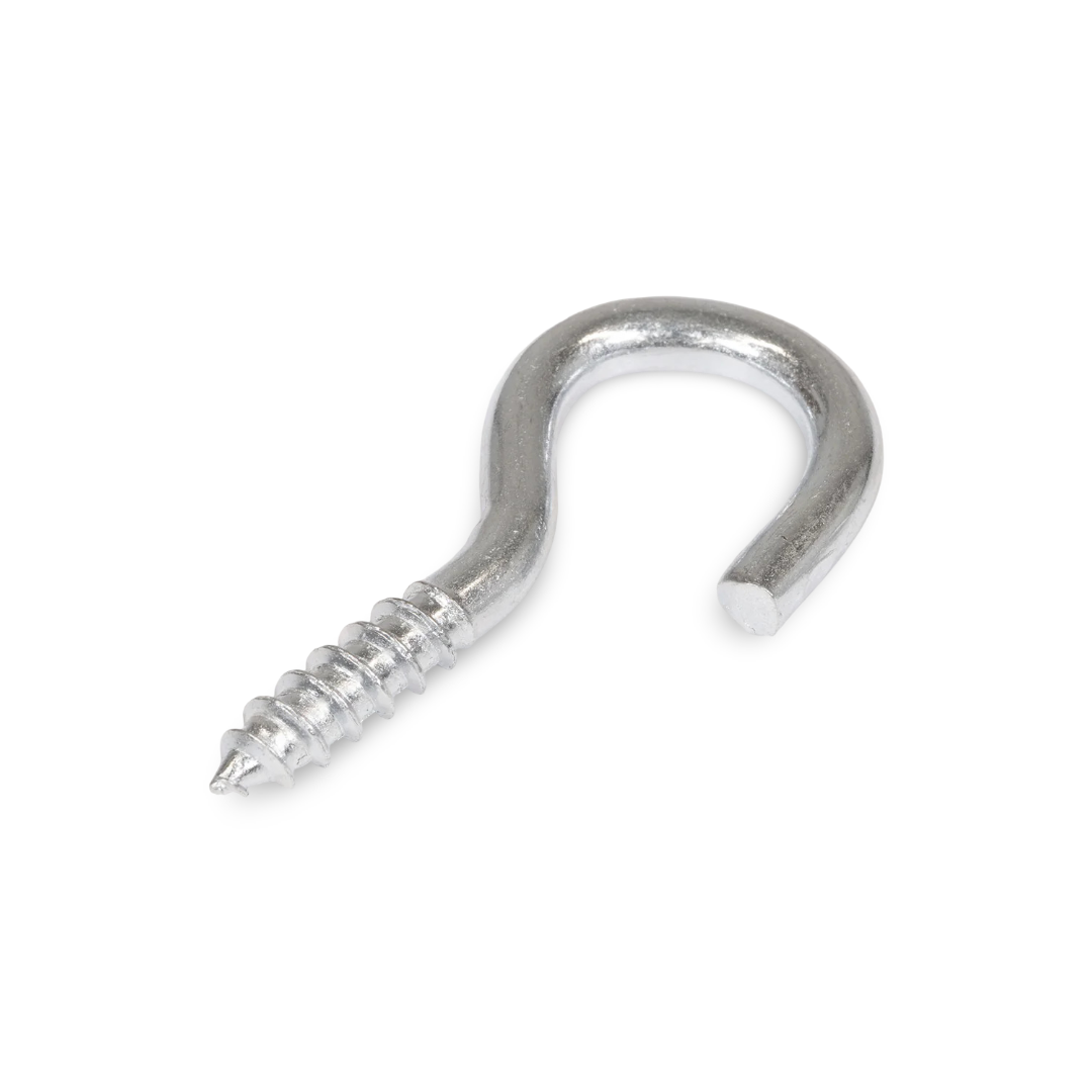 #8 x 13/16" Zinc-Plated Steel Screw with Open Eye End