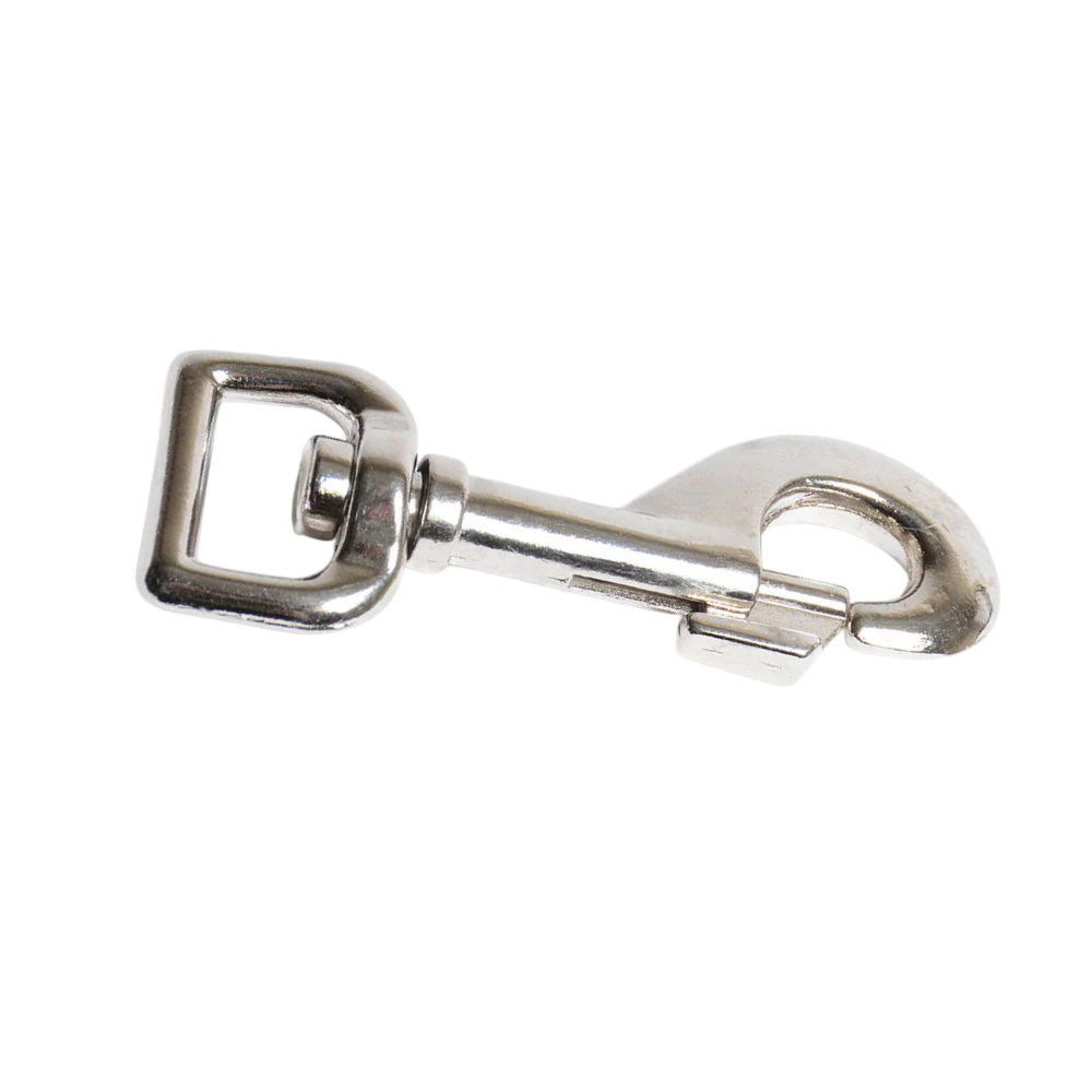 Heavy-Duty Die-Cast Nickel-Plated Steel Bolt Snap Hook