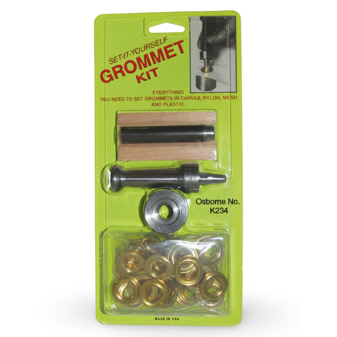 K234-2 3/8" (#2) Brass "Set-It-Yourself" Grommet Kit