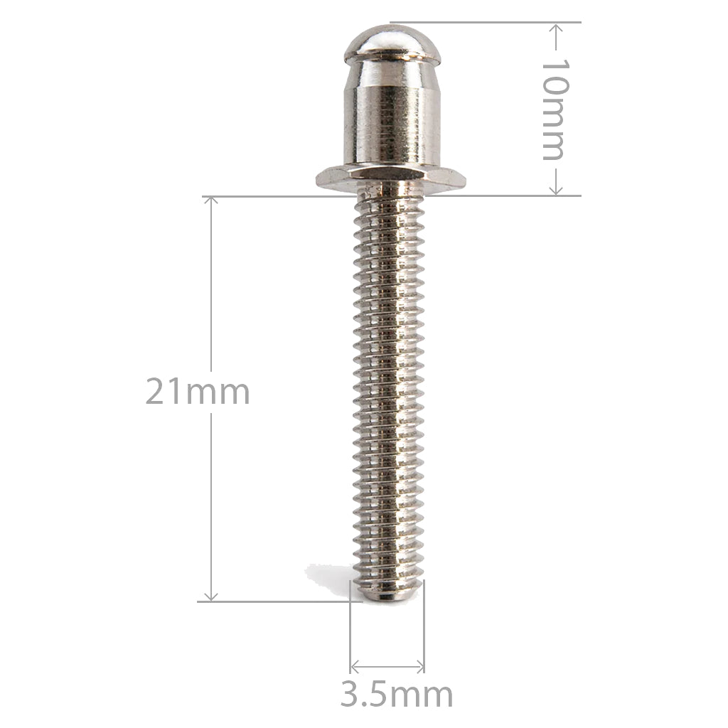 5/8" DOT® Lift-the-DOT® Three-Way Locking Fastener Machine Screw Stud with Nut