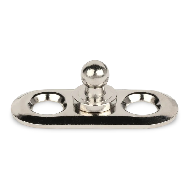 LOXX® "Pull-It-Up" Fastener Nickel-Plated Brass Oval Base Stud