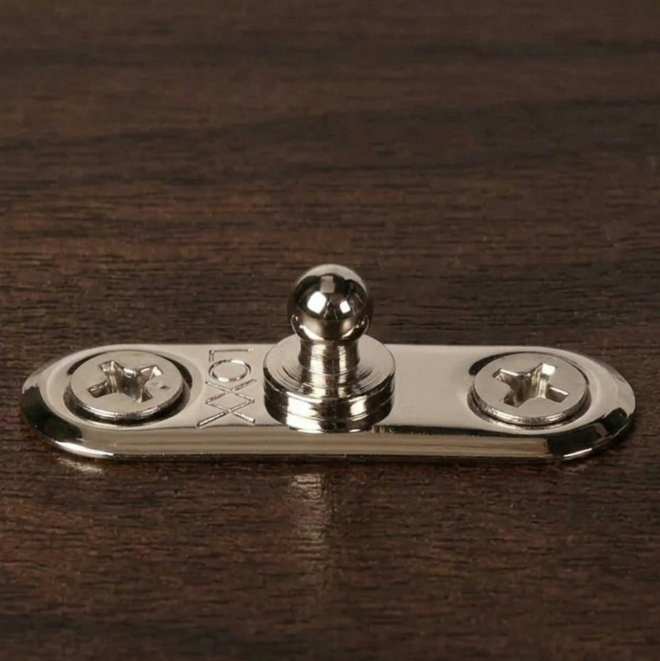 LOXX® "Pull-It-Up" Fastener Chrome-Plated Brass Oval Base Stud