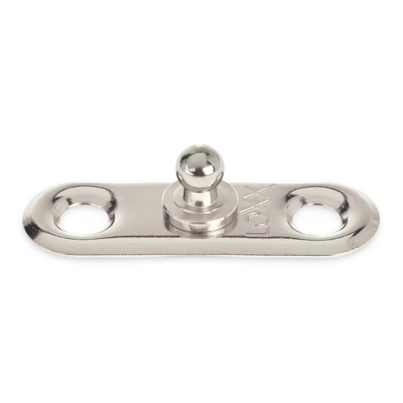 LOXX® "Pull-It-Up" Fastener Nickel-Plated Brass Oval Base Stud