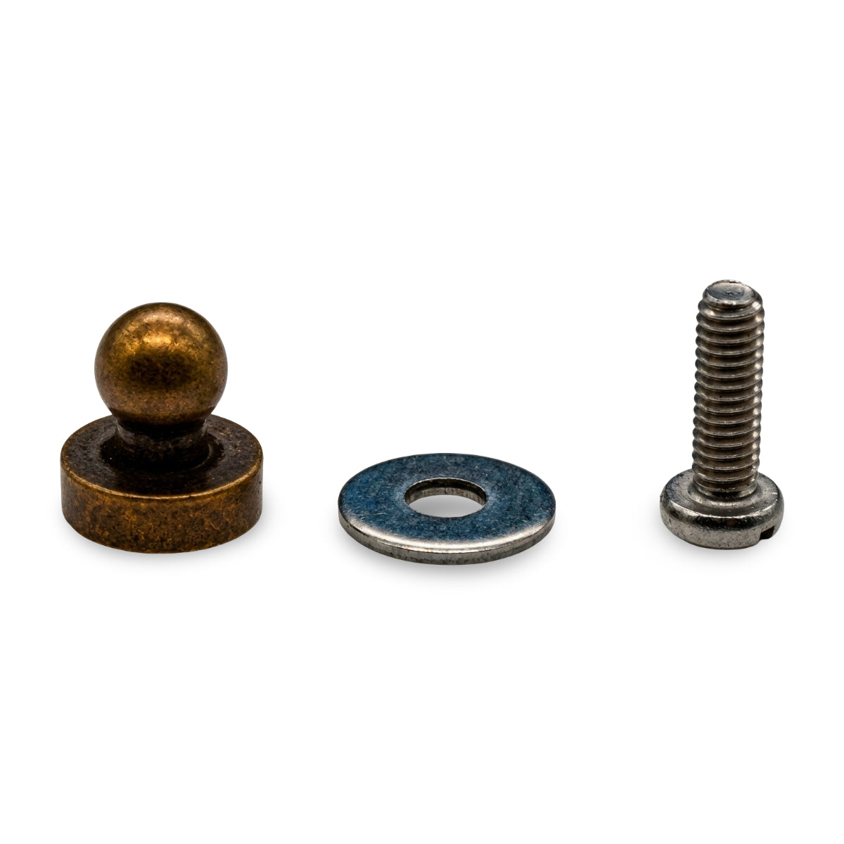 LOXX® "Pull-It-Up" Fastener Natural Brass Ball Stud