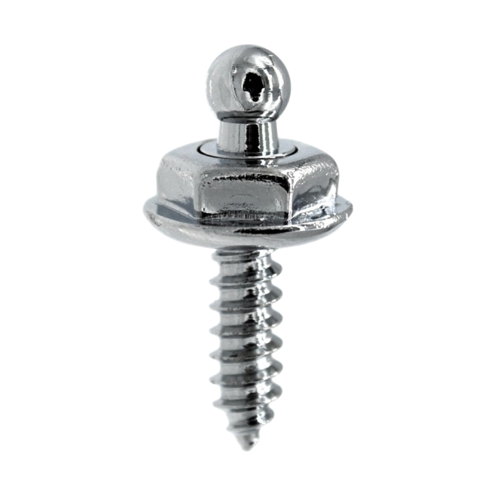 LOXX® "Pull-It-Up" Fastener Chrome-Plated Brass Wood Screw Stud
