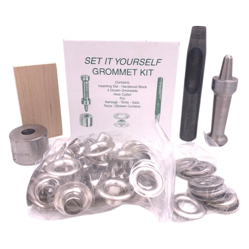 K232-2 3/8" (#2) Nickel-Plated Brass "Set-It-Yourself" Deluxe Grommet Kit