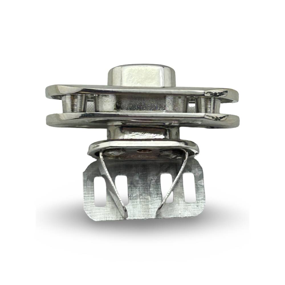 Nickel-Plated Brass Twist-Lock 4-Piece Bag Fastener Set