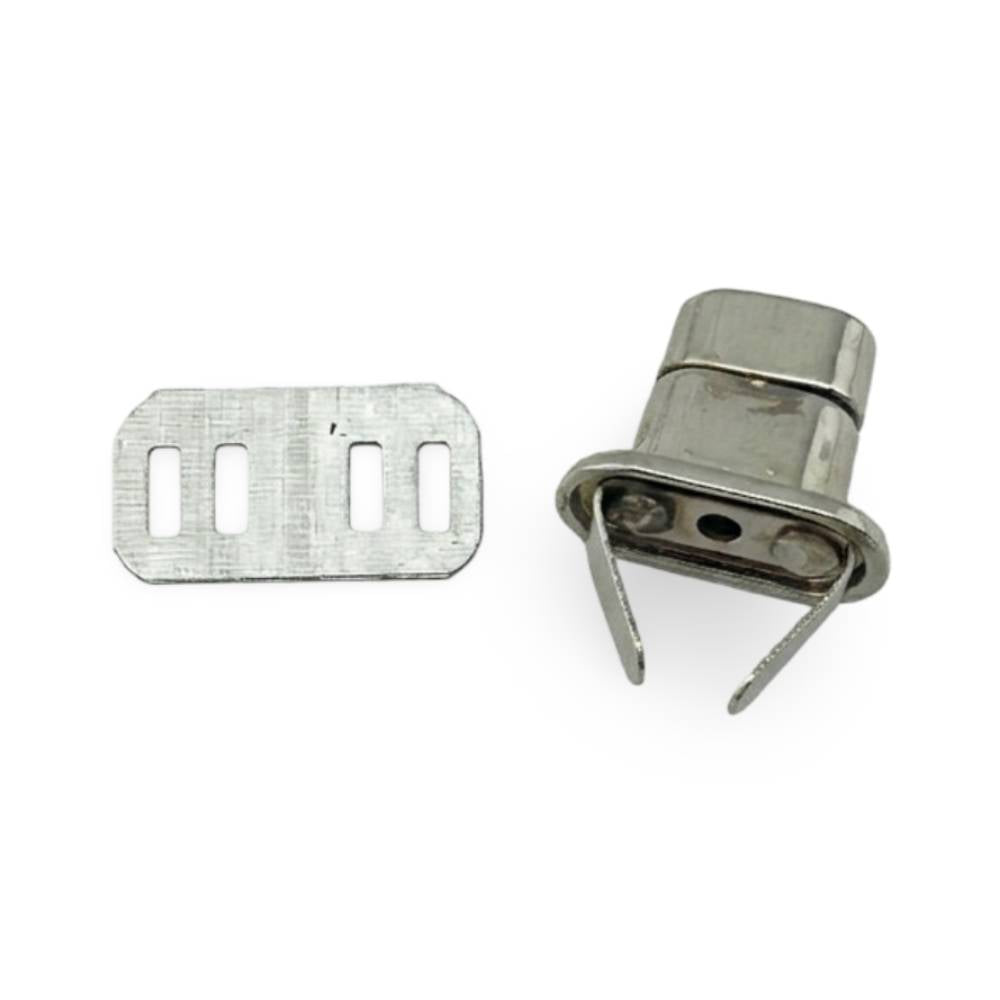 Nickel-Plated Brass Twist-Lock 4-Piece Bag Fastener Set