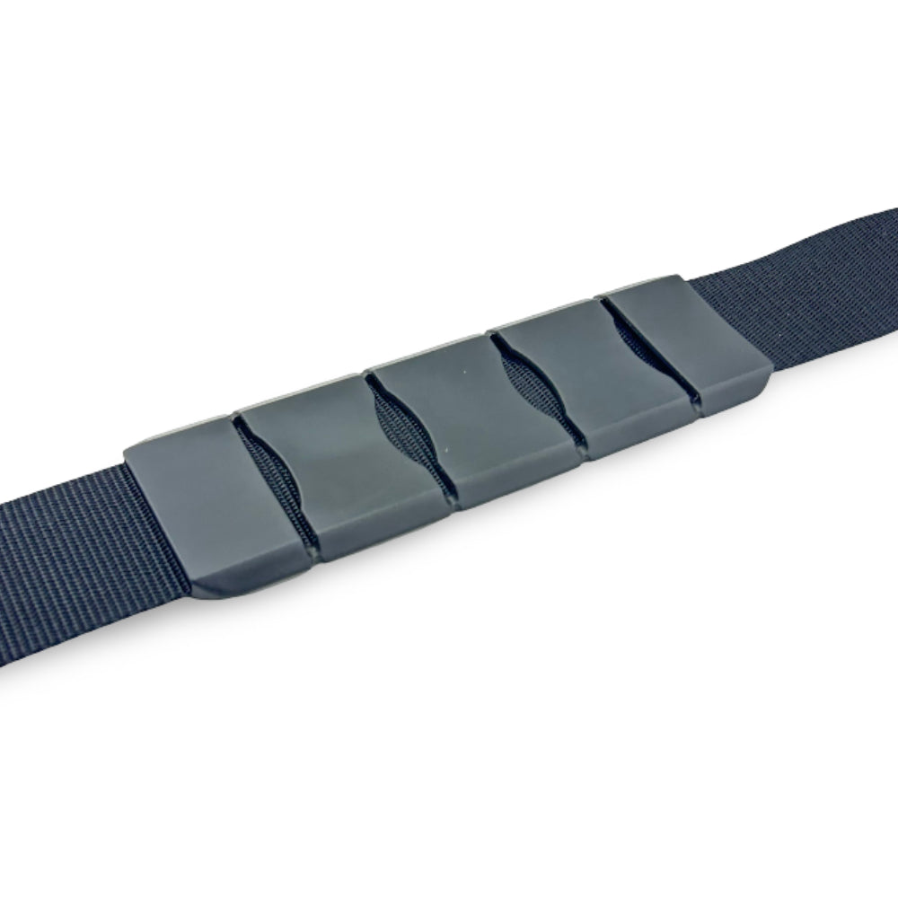 PD 719 1-1/2" Heavy-Duty Black PVC Shoulder Strap Pad