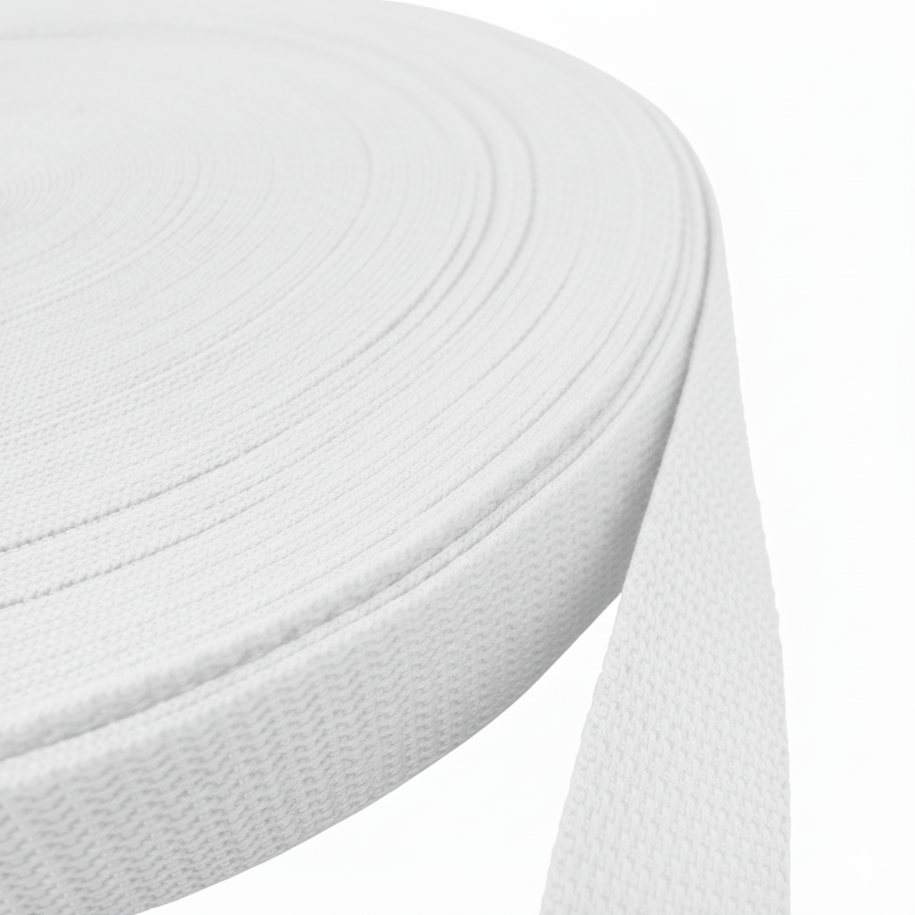 1.75 mm White Polypropylene Webbing