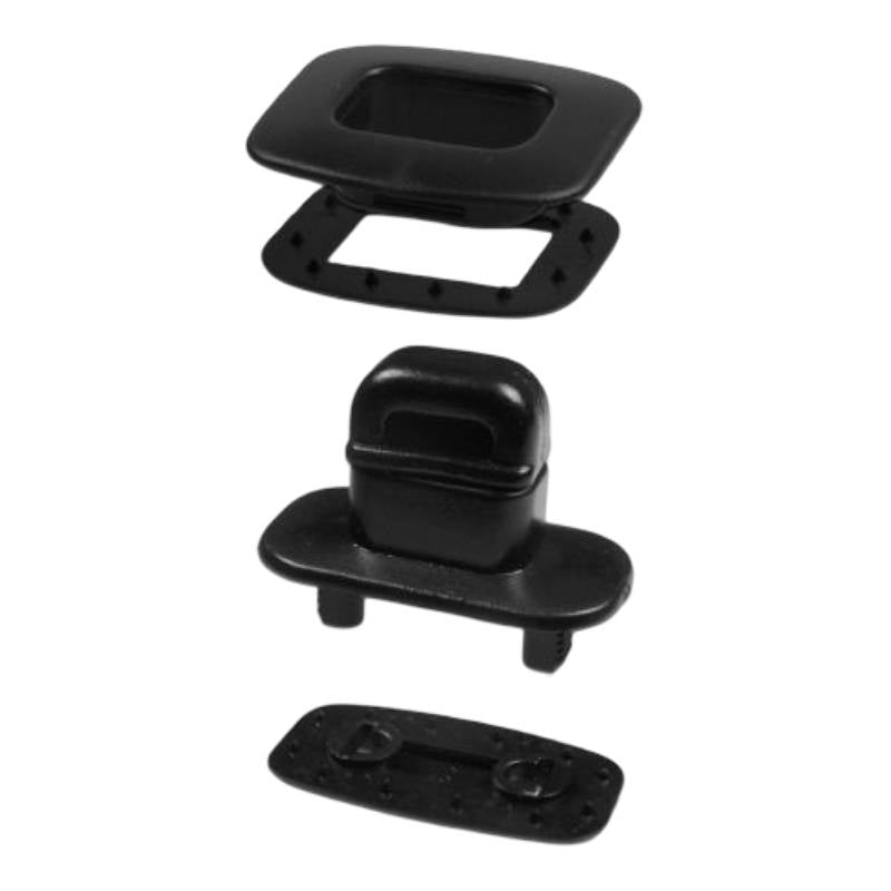 TF 217 Black Nylon Square Twist-Lock Fastener Set