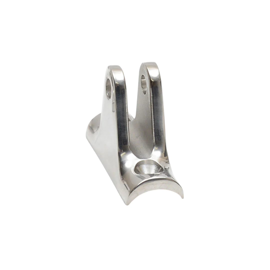 2-1/4" x 3/4" Stainless Steel Concave Rail Mount