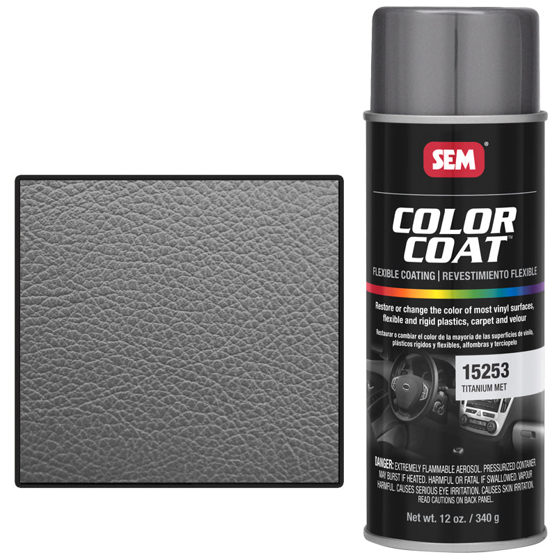 SEM Vinyl Coat spray titan metallic for vinyl restoration