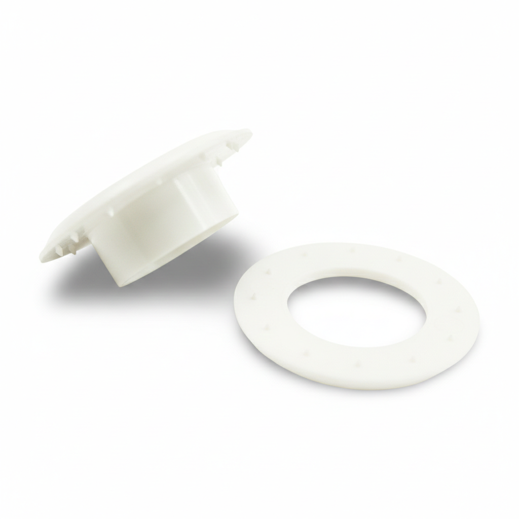 GRWSH250WHPL 3/8" (#2) White Plastic Grommet