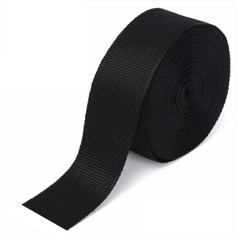 1.2 mm Black Nylon Webbing