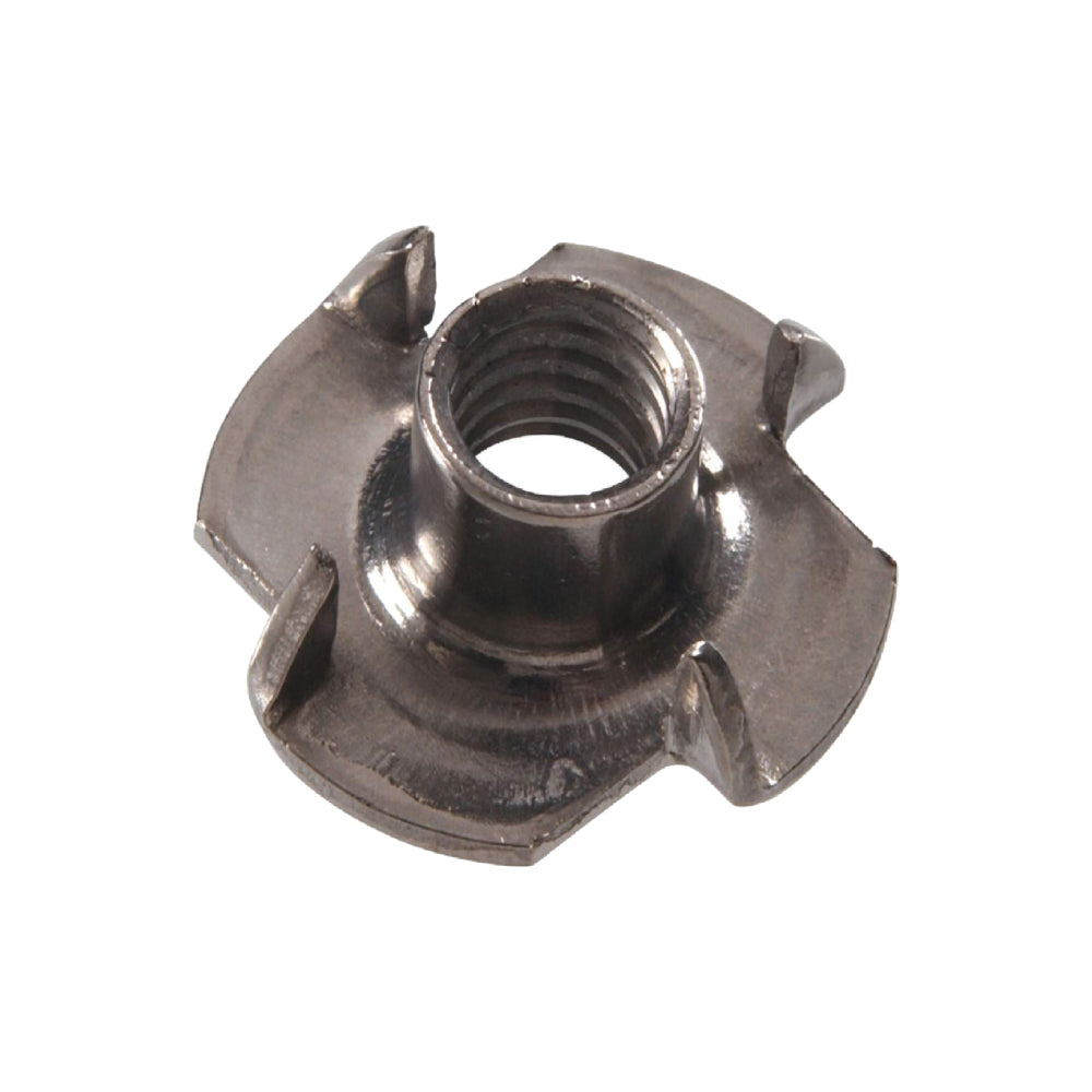 1/4"-20 Barbed Stainless Steel T-Nut