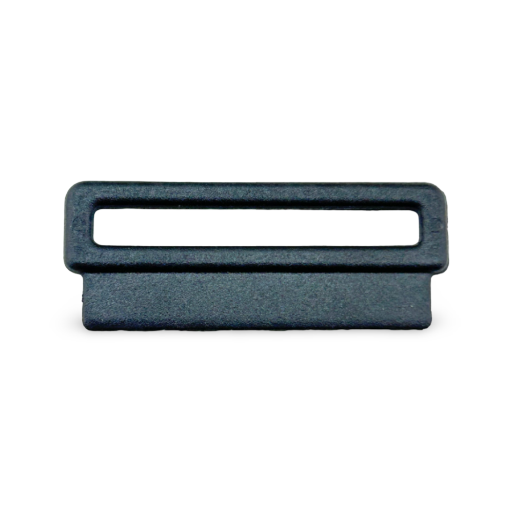 1-3/4" Black Nylon Sewable Rectangular Webbing Loop