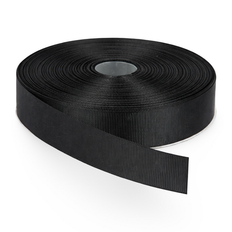 Black Nylon Grosgrain Binding Tape