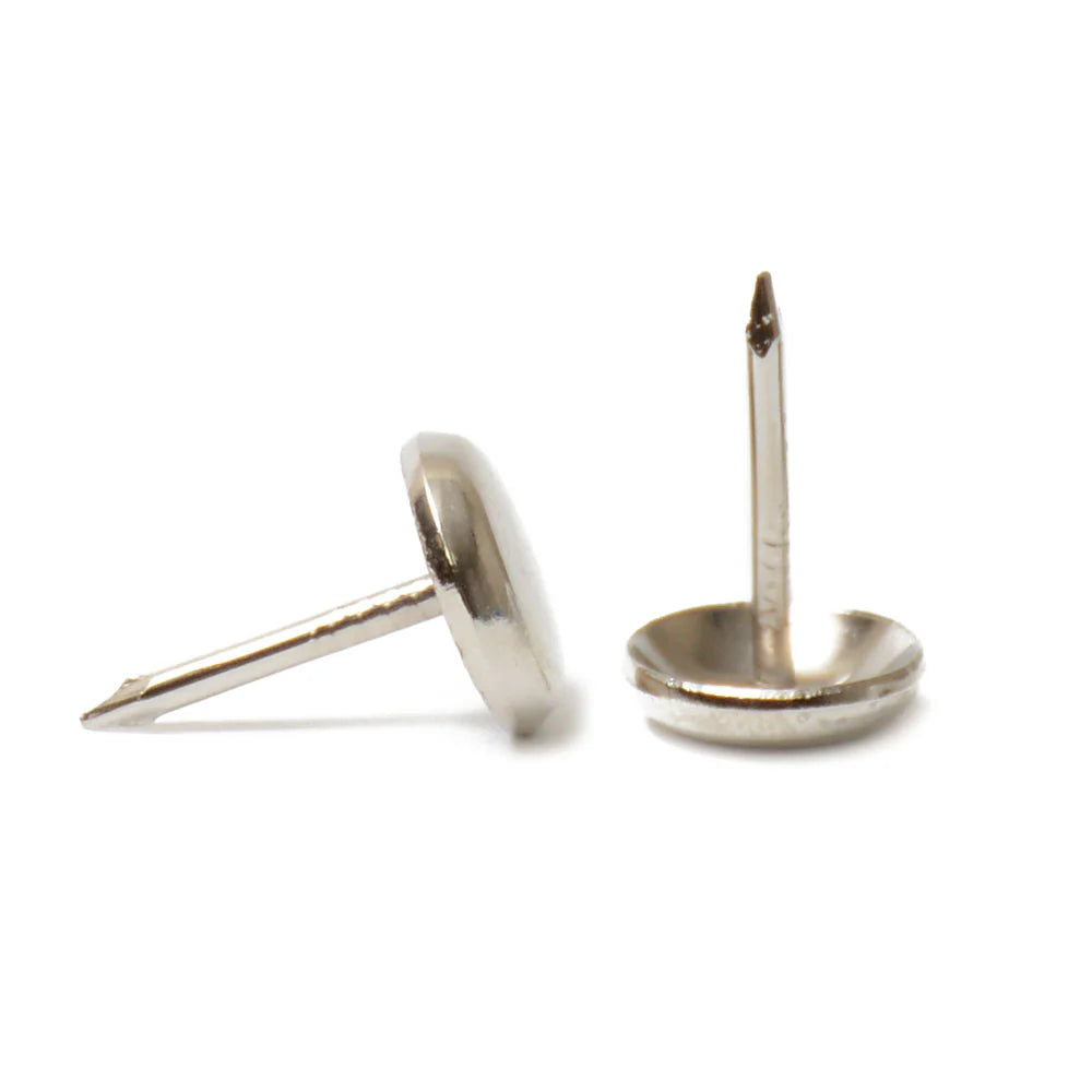 7/16" Low Dome Nickel-Plated Upholstery Nail