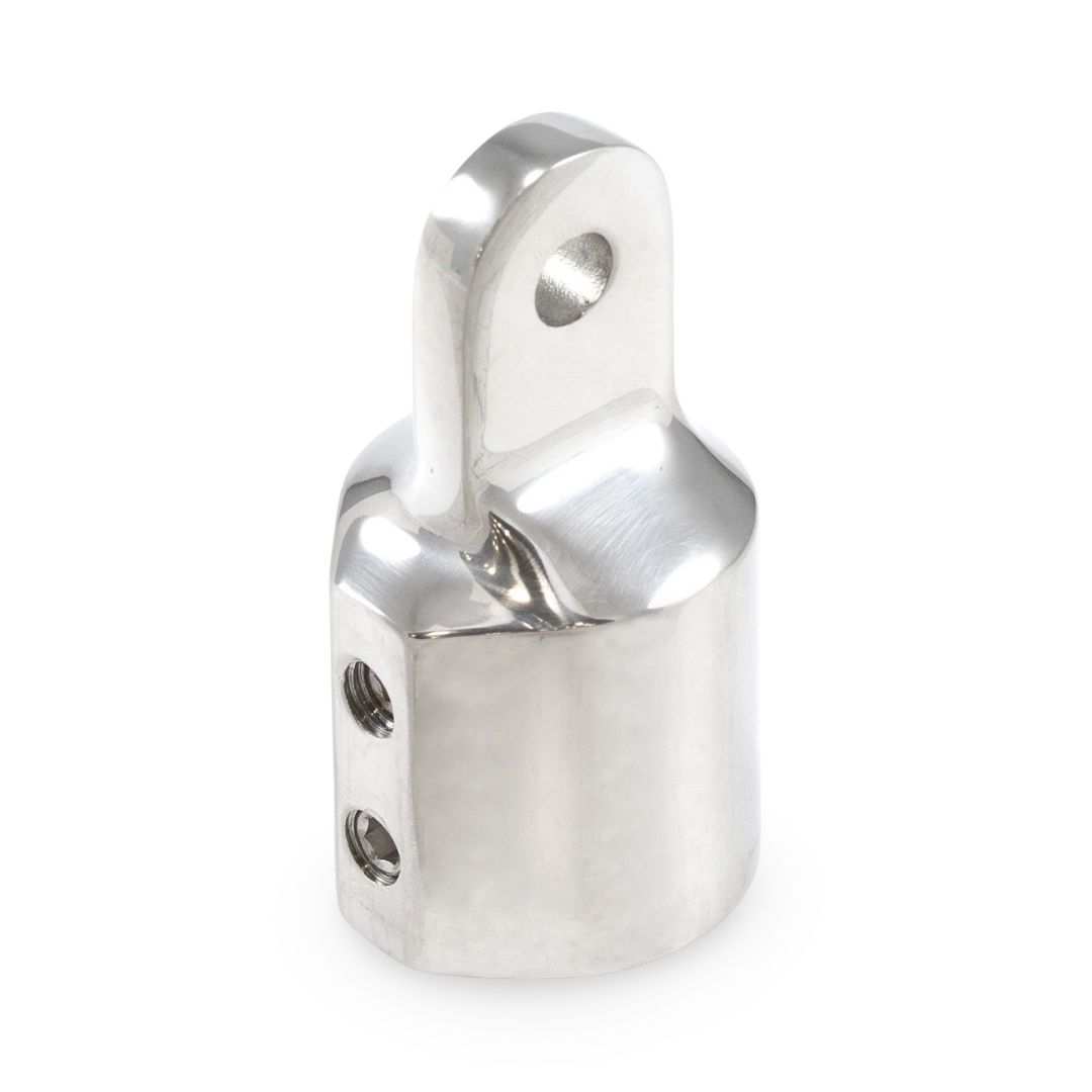 1" Stainless Steel Dual Set Screw Outside Eye End