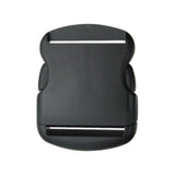 2" Black Rounded Single Adjustable Side Release Webbing Buckle