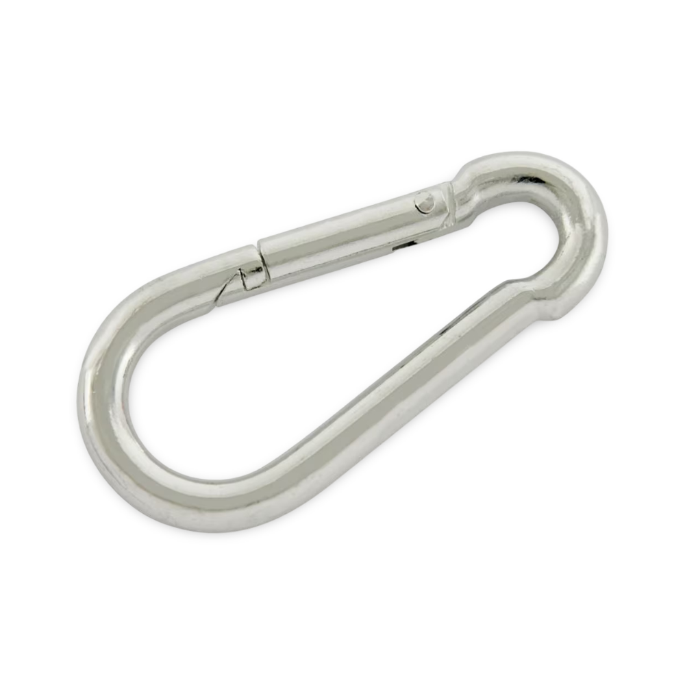 2" Zinc-Plated Steel Carabiner Snap Hook