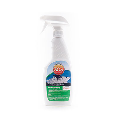 303 High Tech Fabric Guard PFAS-free 16 oz protector for water-repelling outdoor fabrics
